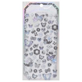 [Sticker Sheet] Ecranreve Sticker/Dream of Flying Butterflies Kamio Japan DECO Sticker for Girls Goods Mail Order
