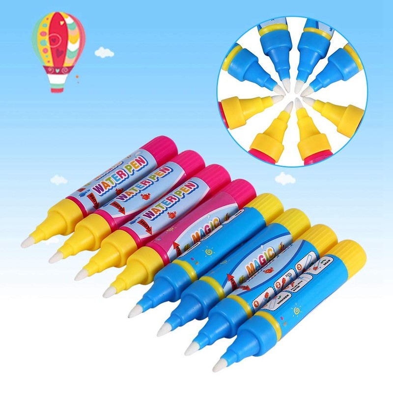 Haosie 8 Piece Water Pen Set Doodle Water Pens for