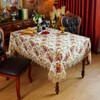 SUTAVIA Lace Tablecloth Rectangular 60"x84" Purple Floral Embroidery