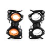QWORK Pack of 2 Bicycle Light Holders, 360° Rotatable Light
