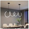 Huilefu Modern Led Chandelier,Pendant Light Remote Dimmable Hanging Light Ceiling