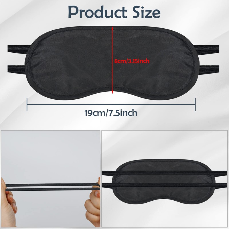 40 Pack Sleep Eye Mask for Men Women Kids, Individual