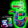 Punch-Activated LED and Roaring Dinosaur Punching Bag for Kids |