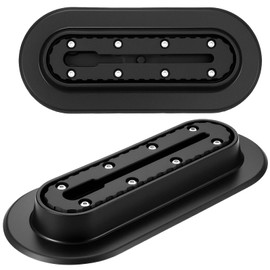 Glimin 2 Pcs Kayak Rail Mount Track, Inflatable Boat Sup Low Profile Marine Nylon Track for Fishing Rod Holder Cup Holder, Kayak Rail Accessories Gear Mounting for Paddle Holders Finder Anchor Cleats