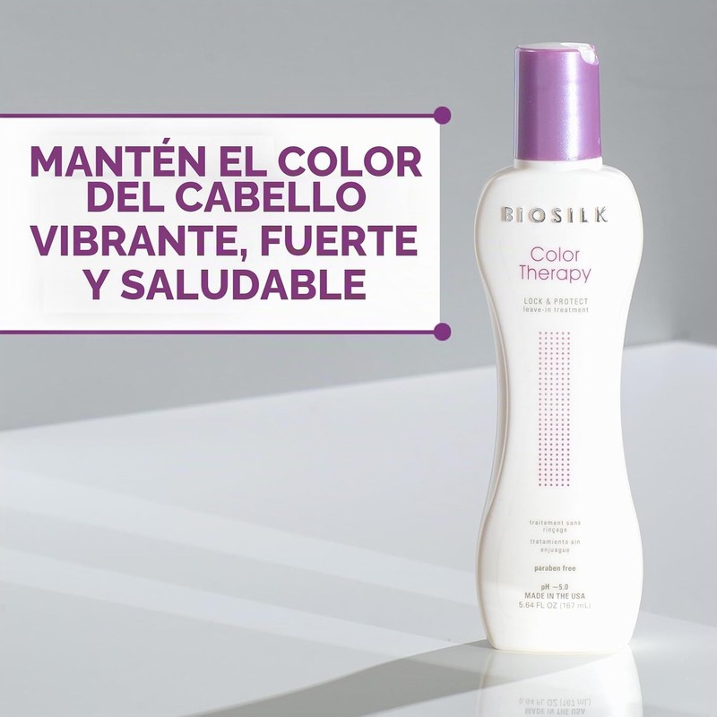 Biosilk Color Therapy Lock & Protect Leave-In Treatment, Unisex, 5.64