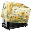 Tnasranmo Sunflower Butterfly Toaster Cover No Base, 4 Slice Wide