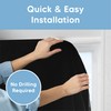 Aycorn Temporary Blackout Blinds & Curtains For Bedroom, Living Room,