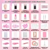Eyelash Extension Kit for Beginners,Lash Extension Tech Starter Kit with