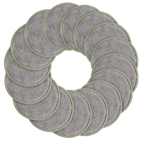 SUNLAND Reusable Makeup Remover Pads For Face,Eye,Lips 16 Pack Microfiber