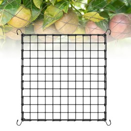 Dunkwckore Trellis Net, Beans Trellis, Plant Net, Large Mesh Size, Climbing Plant Net, 120 x 120 cm, Grid Net Grow Elastic Trellis with 4 Hooks, Trellis Supports Can Be Stretched to 180 x 180 cm