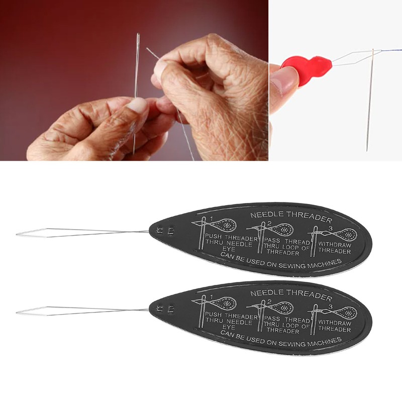 20 PCS Needle Threaders DIY Plastic Material Reliable Sturdy Portable
