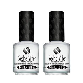 Seche Vite Dry Fast Top Coat Boxed 0.5oz (2 Pack) by Seche