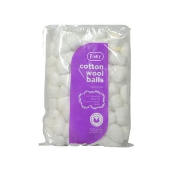 pretty cotton white balls 100's