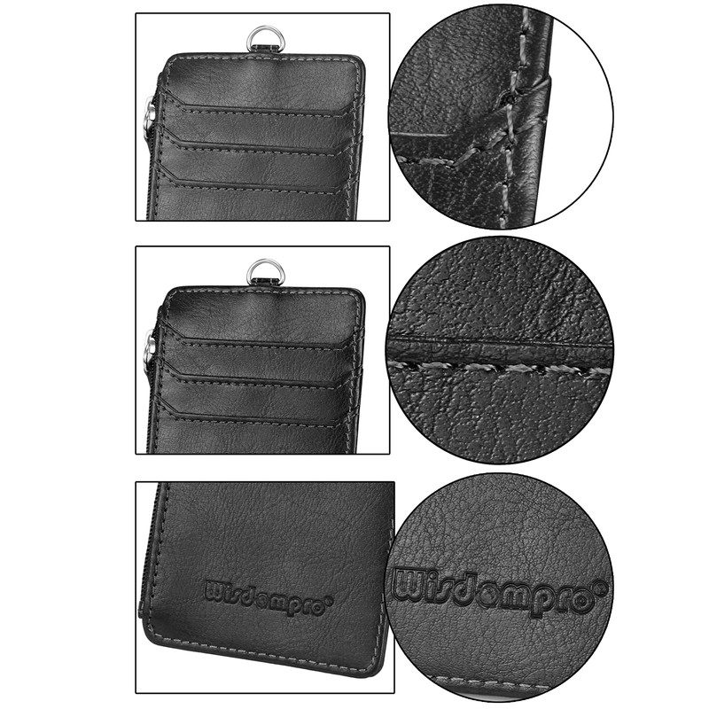 Wisdompro® Heavy Duty Retractable Reel with Vertical 2-Sided Zipper Pocket