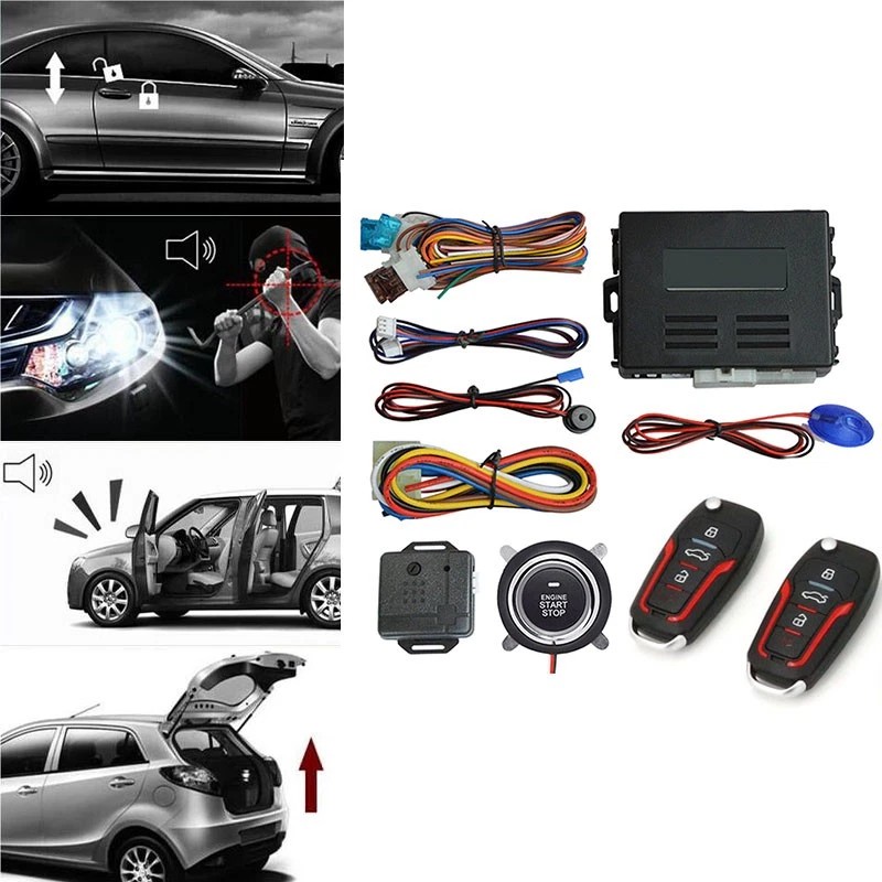 Car Ignition Switch Engine Start Push Button Keyless Entry Starter