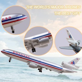 Bswath Model Airplane 1:300 Scale Model American Plane MD11 Model Plane for Gift and Decoration