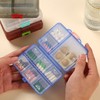 Portable Weekly Moisture-Proof Pill Organizer & Vitamin Storage Case (a15) 10*8*3.5cm/Gray 40ea