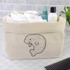 Large 'Cute Manatee' Canvas Organiser/Storage Bag (OR00006638)