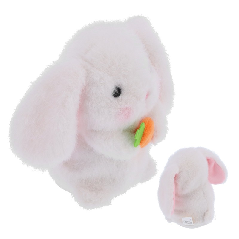 White Talking Rabbit Toy Cute Repeat What You Say Plush