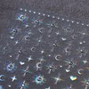 5D Embossed Star Moon Nail Art Stickers Decals Self Adhesive