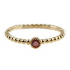 Cream Dot Ring, Women's, Popular, 18k Coating, Birthstone Color, Single