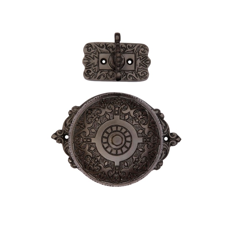 STALLION HARDWARE Brass Twisted Door Bell - Antique Oil Rubbed
