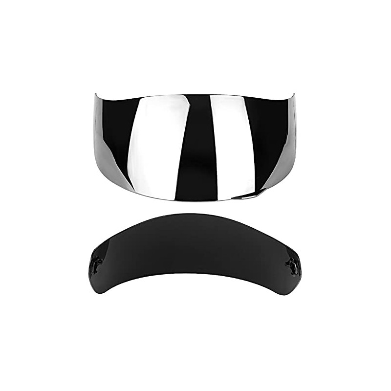Aramox Silver Plated PC Motorcycle Wind Shield Helmet Lens Visor
