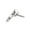 Sterling Silver Charm of Bottle Can Opener and Corkscrew Pendant