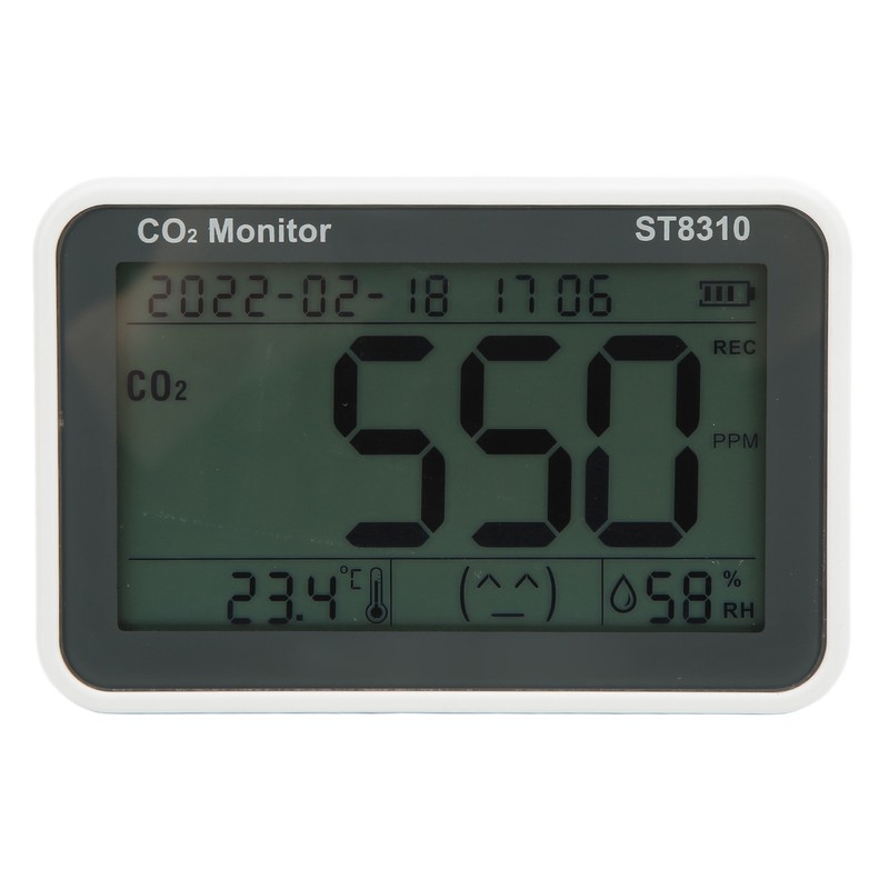 ST8310 LCD Air Quality Monitor Carbon Dioxide Detector CO2 Temperature