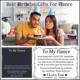 EPIRORA Mens Gifts Cuban Chain Gifts for Fiance丨i Iove You Fiance Gifts for Him丨Mens Chain Necklace Christmas Valentines Day Anniversary Wedding Gifts Presents for Fiance