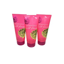 Victoria's Secret Bombshell Wildflower Velvet Body Cream 6.7 oz x3