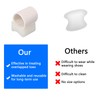 BOXOB 6pcs Gel Toe Separators for Women and Men, Big