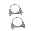 Heavy Duty U-Bolt Muffler Exhaust Clamps for 70mm Diameter Tail