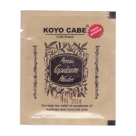 (9) - Koyo Cabe Chilli Brand Porous Capsicum Plaster, Standard Size (Pack of 9)