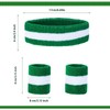 Haakong Striped Sweatbands Set Sports Headband Socks and Wristbands Sweatbands