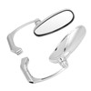 Pair 8mm 10mm Motorcycle Rearview Side Mirror Adjustable Angle Retro