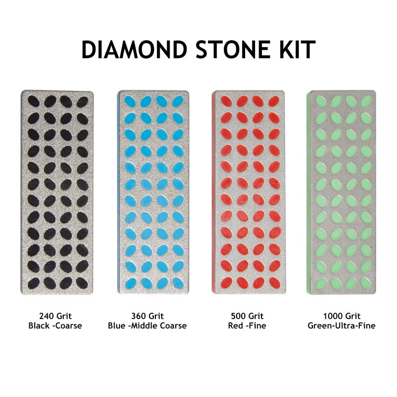 XCMAN Ski Snowboard Diamond Edge Files - 4 Pack(Coarse/M-Coarse/Fine/Extra Fine,