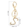 PATIKIL Initial Letter Keychain, Letter S Charm with Crystal Diamonds