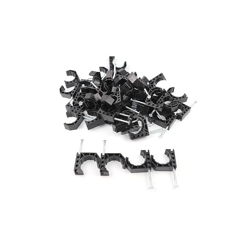 (50 Pack) TMKOOL 1 inch Half J Clamp J-Hook with