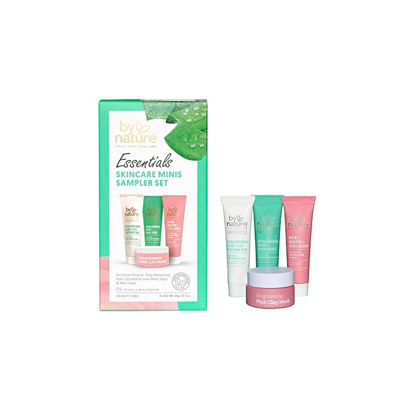 By Nature Essentials Skincare Minis Sampler - Travel Size Skincare
