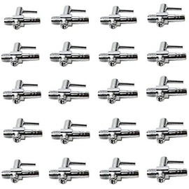 AQUANEAT Aquarium Metal Gang Valves, Air Flow Control Valves, 1 Way Thread Valves, Manifolds Air Distributor for Air Pump,120pcs