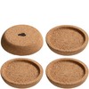 LEONARDO HOME GOCCE Coasters • Pack of 4 • Natural