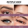 Pudaier 2-in-1 Curved Eyebrow Pen & Eyeliner with 10Pcs Brow