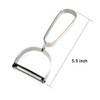 Hometeq (1 Pack 5.5" L Sharp Stainless Steel Peeler Kitchen
