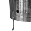 Gardenised 20-Gallon Galvanized Steel Incinerator Can with Lid & Vent