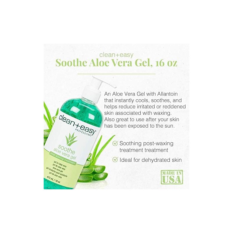 Clean + Easy Soothe Aloe Vera Gel 16oz Pump (2
