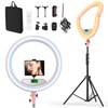 Auriani AURIANI 22" Large Ring Light with Stand,Foldable LED Big