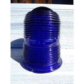 Crouse Hinds Cobalt Blue Airport Runway Glass Globe Markers Light Cover Lens