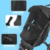 WD&CD Pram Sunshade Sun Cover with Viewing Window for Strollers