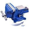 munirater 5 Inch Bench Vises with 360-Degree Rotation Swivel Anvil